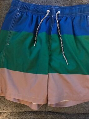 Boardies Apparel Blue & White Swim Trunks